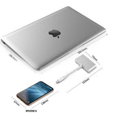 Type-C USB 3.0 3 Port Çoklayıcı Dönüştürücü Çevirici Macbook